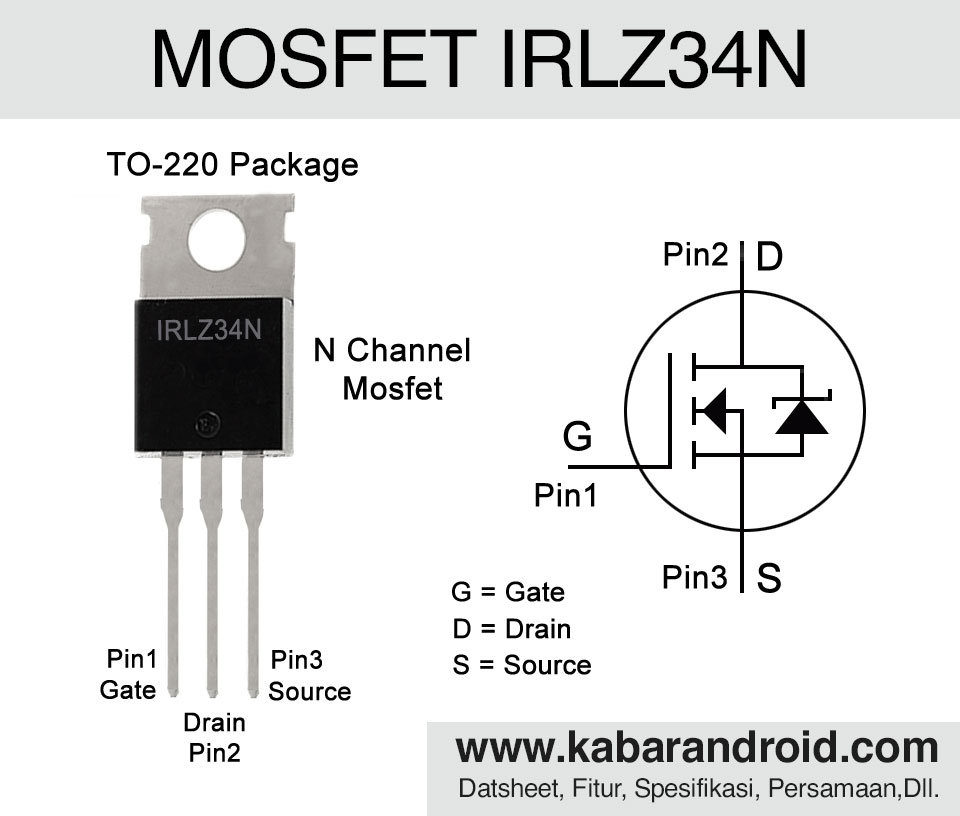 MOSFET-IRLZ34N-PINOUT